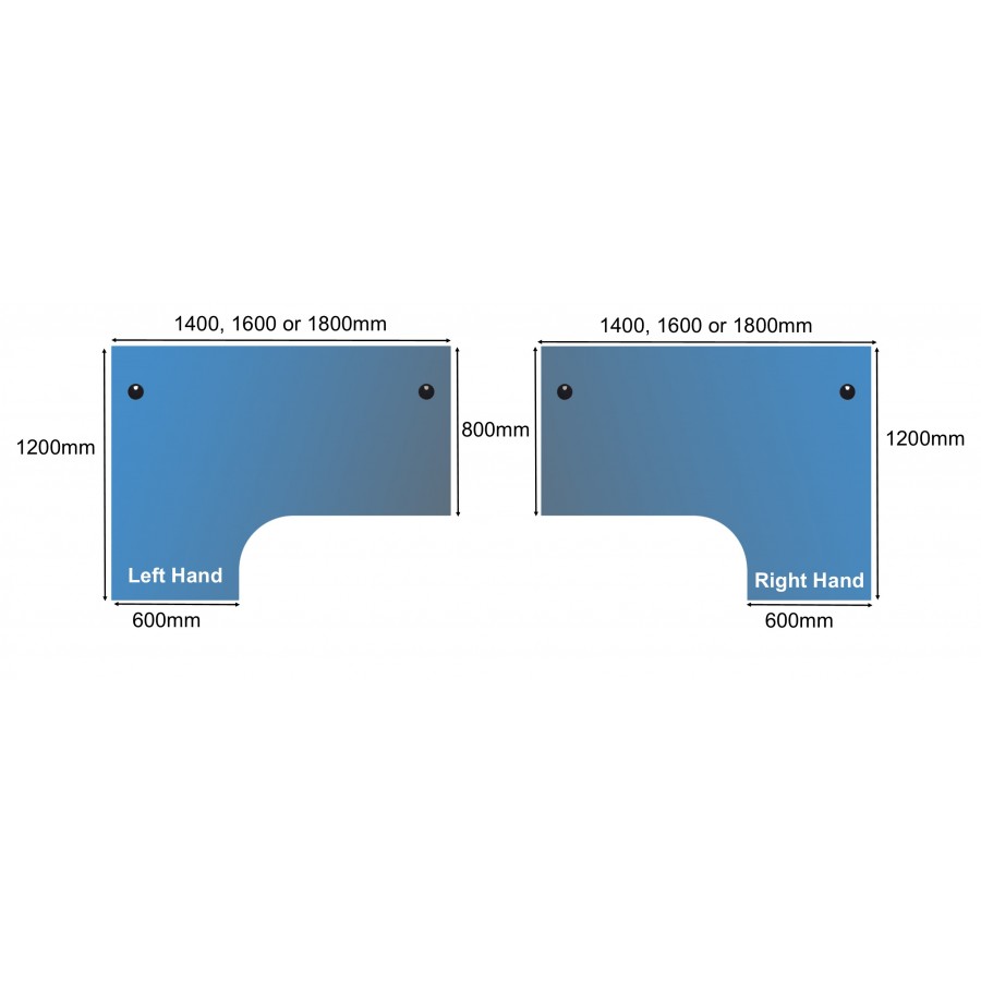 TR10 Ergonomic Corner Office Cable Managed Desk